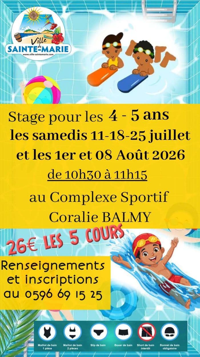 STAGES DE NATATION POUR ENFANTS