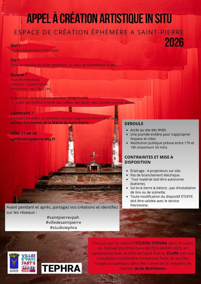 APPEL À CRÉATION ARTISTIQUE IN SITU 2026