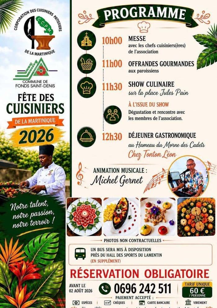 [Programme] FÊTE DES CUINIERS DE LA MARTINIQUE " LA SAINT-LAURENT"