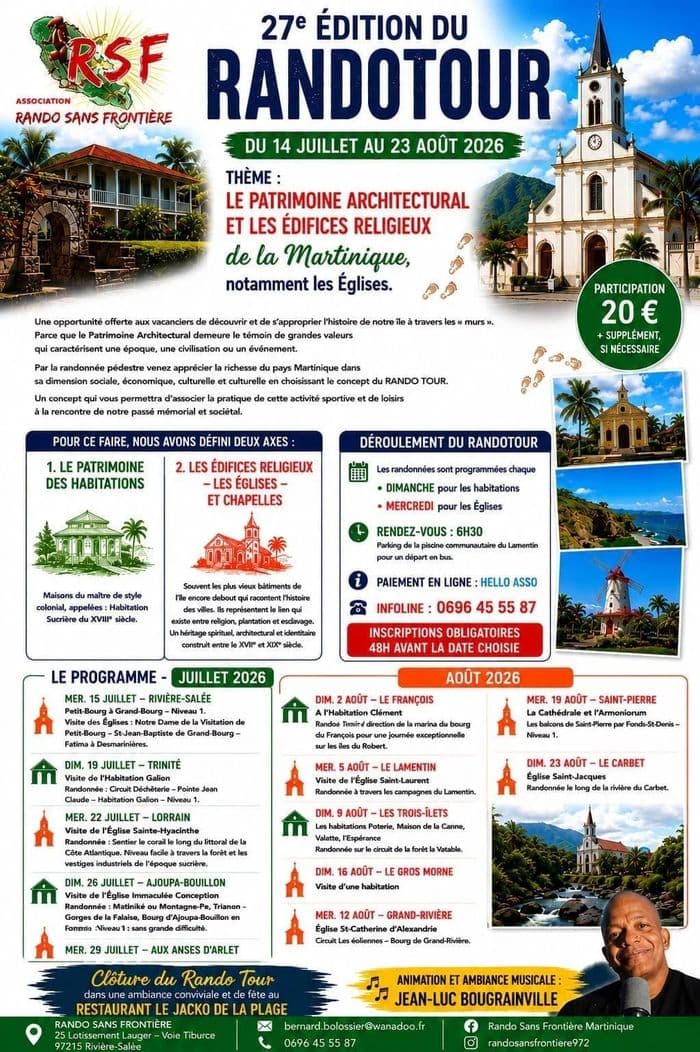 27ᵉ Édition DU RANDOTOUR “LE PATRIMOINE ARCHITECTURAL ET LES ÉDIFICES RELIGIEUX”