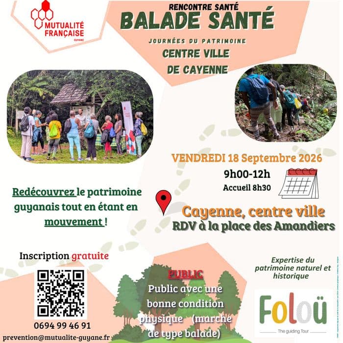 Balade Santé centre ville de Cayenne